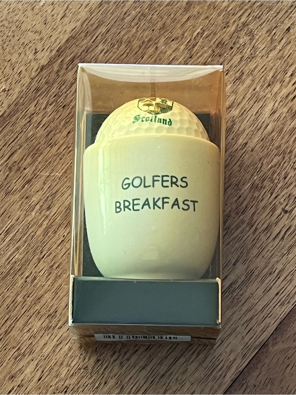 St Andrews Scotland souvenir Golfers Breakfast Ceramic Egg Cup & Golf Ball set